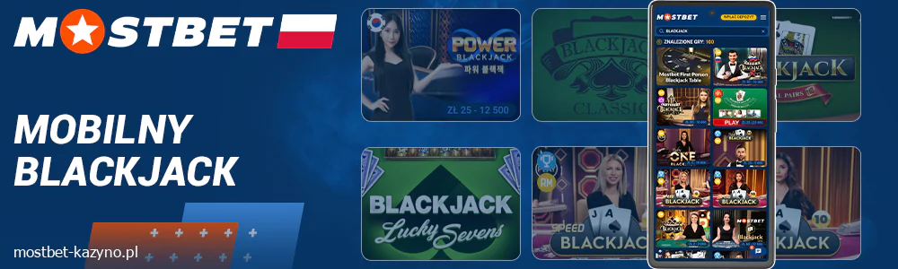 Gra w blackjacka w aplikacji Mostbet Polska