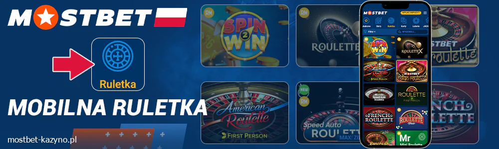 Gra w ruletkę w aplikacji Mostbet Polska