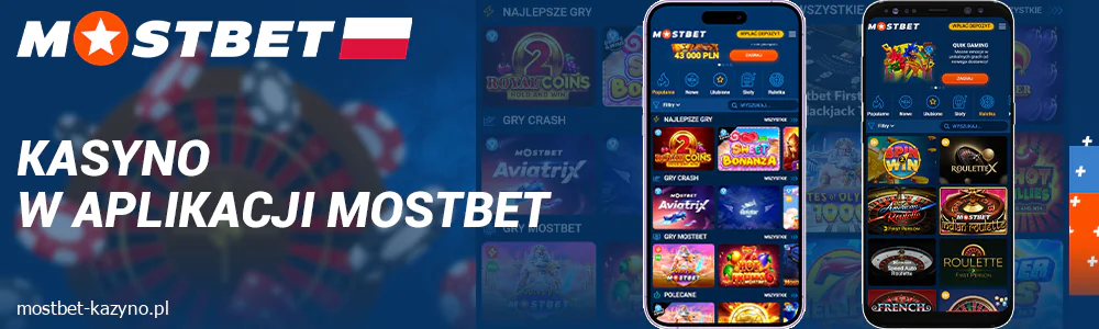 Gra w kasynie online w aplikacji Mostbet Polska