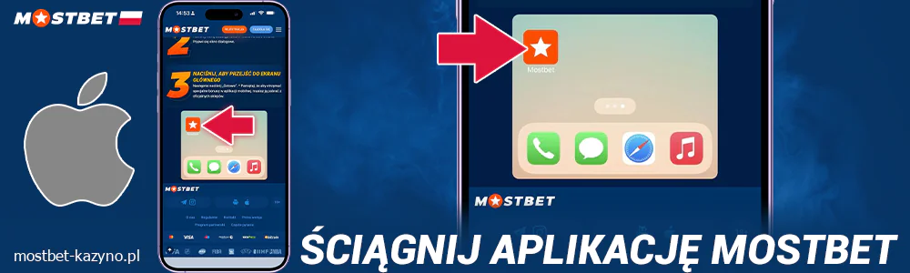 Pobierz aplikację na iOS Mostbet Polska