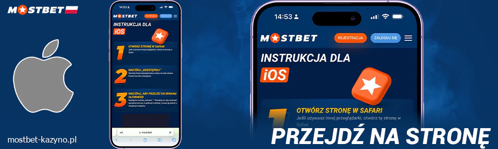 Kliknij w link do aplikacji na iOS Mostbet Polska