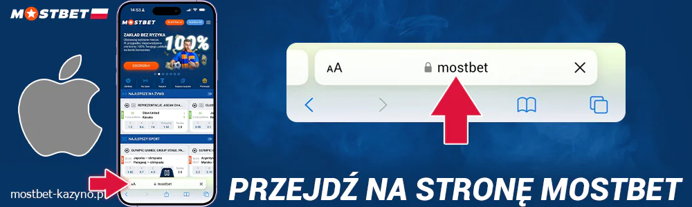 Wejdź na stronę Mostbet Polska