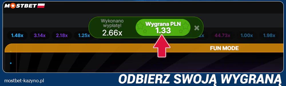 Odbierz swoją wygraną w grze Aviator w Mostbet Polska