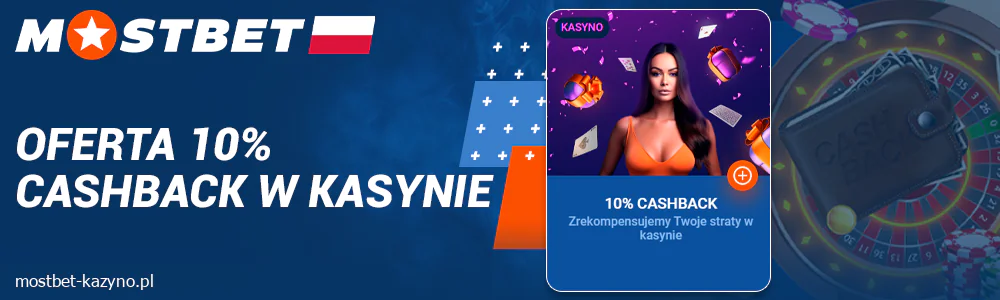 Bonus na cashback w kasynie Mostbet Polska