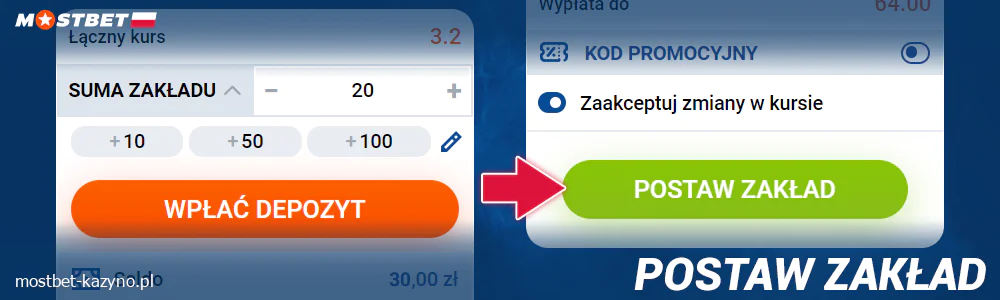 Złóż zakład w Mostbet Polska