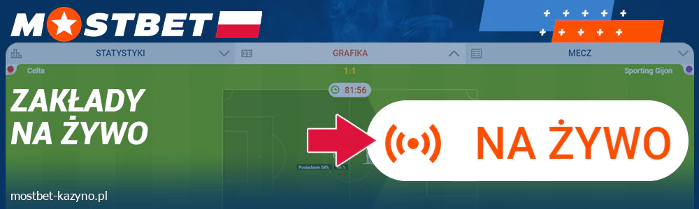 Zakłady na żywo w Mostbet Polska