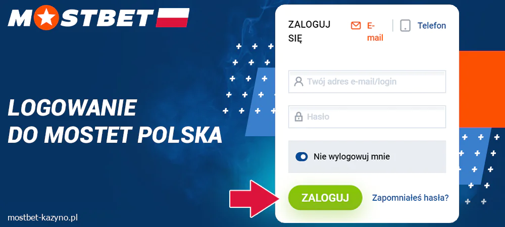 Logowanie do konta Mostbet Polska