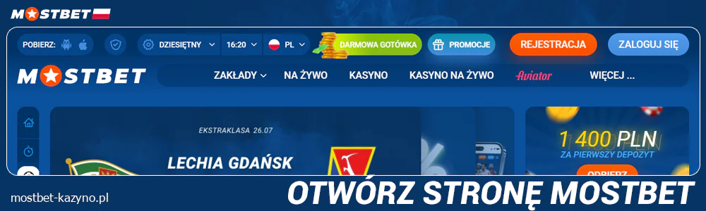 Odwiedź oficjalną stronę Mostbet Polska